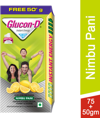 GLUCON-D Nimbu Pani Glucose Energy Drink(125 g, Nimbu Pani Flavored)