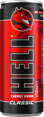 Hell Energy Classic Sports Drink(250 ml, Classic Flavored)