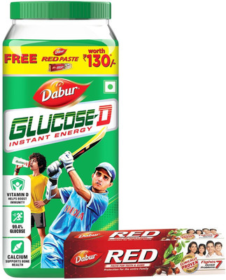Dabur by Glucose- D Instant Energy Glucose Energy Drink(1 kg, Regular Flavored)