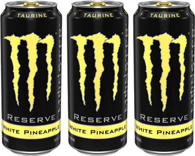 Monster Energy Drink Reserve White Pineapple | Energy Drink(3x500 ml, Pineapple Flavored)