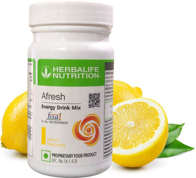 HERBALIFE Afresh Energy Drink Mix 50g for Weight Loss Energy Drink Energy Drink(50 g, Lemon Flavored)