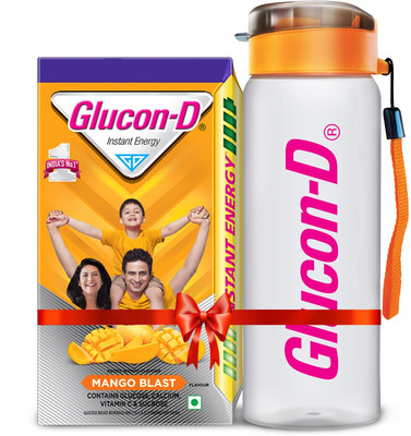 GLUCON-D Mango Blast Glucose Powder with Sipper, Refill Energy Drink(1 kg, Mango Flavored)
