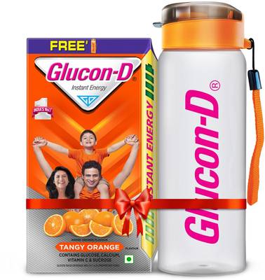 GLUCON-D Tangy Orange Refill (Sipper Free) Energy Drink