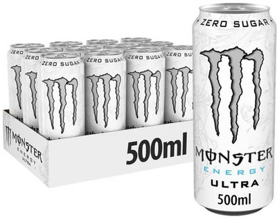 Monster Zero Sugar Energy Drink(6x500 ml, Ultra White Flavored)