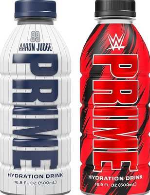 Prime Energy Drink Combo Pack (99 Aaron Judge & WWE) | Energy Drink(2x500 ml, Mix Flavored)