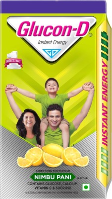 GLUCON-D Nimbu Pani Glucose Powder, Refill Energy Drink(1 kg, Nimbu Pani Flavored)