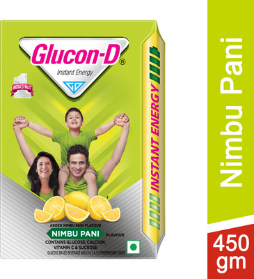 GLUCON-D Nimbu Pani Glucose Powder Energy Drink(450 g, Nimbu Pani Flavored)