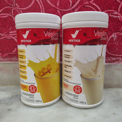 Vestige FORMULA-1 MANGO / KULFI SHAKE WEIGHT LOSS COMBO Energy Drink(2x500 g, MANGO, KULFI Flavored)