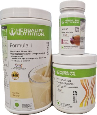 Herbalife Nutrition HERBALIFE vanilla SHAKE PROTEIN 200GM KASHMIRI AFRESH Nutrition Drink(3x250 g, VANILLA Flavored)