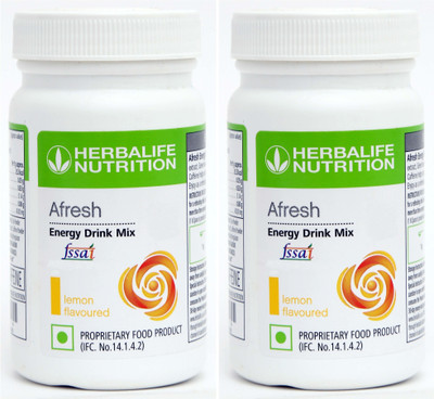 HERBALIFE Afresh Energy Drink Mix - Lemon Flavor Combo Pack Of 2 Energy Drink(2x50 g, Lemon Flavored)