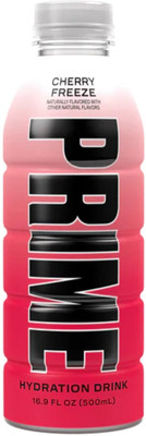 Prime Hydration beverage created by YouTube personalities Logan Paul and KSI Hydration Drink(500 ml, Cherry Freeze Flavored)