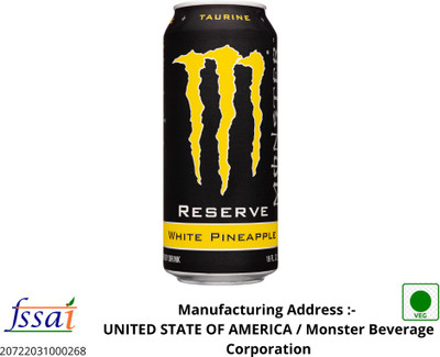 Monster Reserve White Pineapple (IMPORTED FROM USA) Energy Drink(500 ml, Pineapple Flavored)