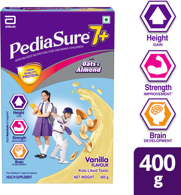 Pediasure 7+ Nutritional, Health Supplement Nutrition Drink(400 g, Vanilla Flavored)
