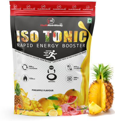 Hulk Nutrition Instant Energy Drink With BCAA ,L-Glutamine,Electrolytes For Quick Recovery Hydration Drink(1 kg, Pineapple Flavored)