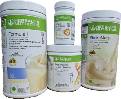 Herbalife Nutrition HERBALIFE KULFI SHAKE PROTEIN 200GM SHAKEMATE LEMON AFRESH Nutrition Drink(4x250 ml, KULFI Flavored)