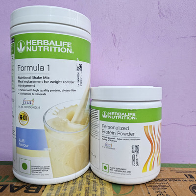 HERBALIFE FORMULA-1KULFI SHAKE &PROTEIN POWDER 200GM WEIGHT LOSS Green Tea Tin(2 x 350 g)