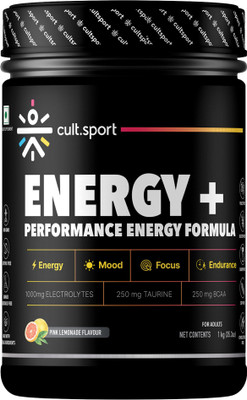 Cultsport Energy + | Electrolyte Powder | Instant Hydration, Energy Booster Drink Energy Drink For Rs. 459 @ 43% off