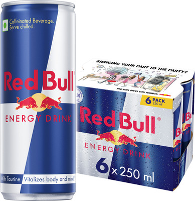 Red Bull Energy Drink(6x250 ml, Plain Flavored)