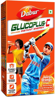 Dabur by GlucoPlus-C Instant Glucose Powder Carton Pack | Replenishes Energy Energy Drink(1 kg, Orange Flavored)