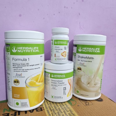 Herbalife Nutrition HERBALIFE OR MANGO SHAKE SHAKEMATE PROTEIN 200GM CINNAMON AFRESH Energy Drink(4x250.25 g, MANGO Flavored)