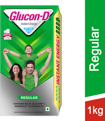 GLUCON-D Regular Glucose Energy Drink(1 kg, Regular Flavored)