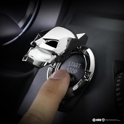 Involve DC Batman Car Ignition Silver Button Cover Gold Engine Start/Stop Button