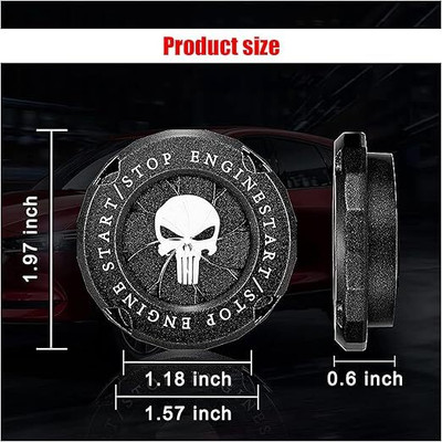 Cloudsale Push Start Button Cover Engine Start/Stop Button