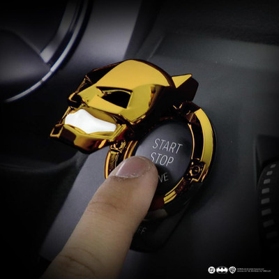 Involve DC Batman Car Ignition‎ Button Cover Gold Engine Start/Stop Button