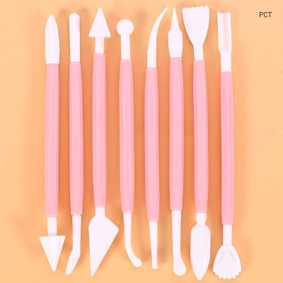 BOLT BEE 8Pc Plastic Clay Tool (Pct) (Contain 1 Unit) Engraving Set