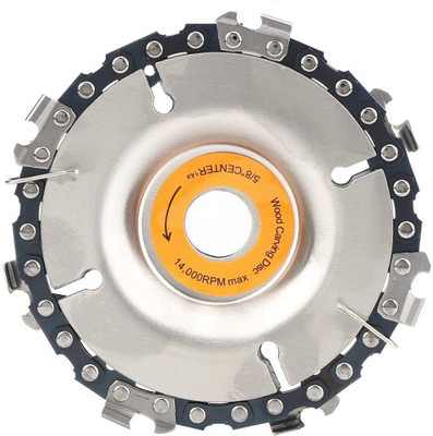 KMECOMM Wood Carving Disc, Depressed Centre Grinder Saw Disc for 4'' Angle Grinder Engraving Set