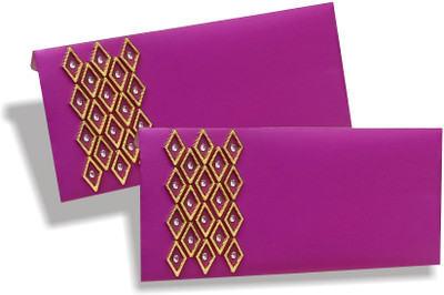 ADCOM Envelope for gifting money for Wedding, Shagun Lifafa Envelopes(Pack of 10 Purple)