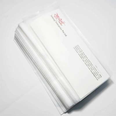 Sahyogi Enterprises Transparent Envelope 4"X9" Inchs Embossed Glossy Synthetic Envelope Nontearable Envelopes(Pack of 200 White)