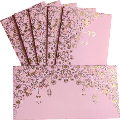 JHINTEMETIC Pack of 30 Digitally Printed Cash Envelopes for Gifting Money | Designer Shagun Envelopes(Pack of 30 Multicolor, Gold)