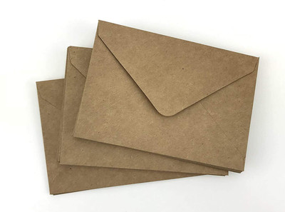 AccuPrints Craft 5 x 7 Pack of 25 Envelopes(Pack of 25 Brown)