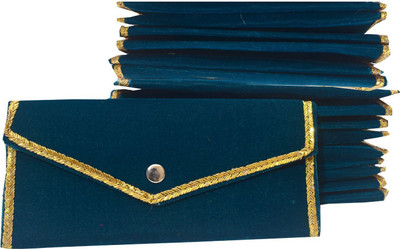 Dulhan Enterprises Velvet Envelope Envelopes(Pack of 15 Blue)