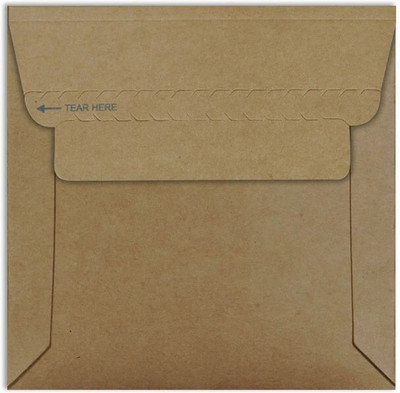 Mehta Envelope Mfg Co Rigid Mailer Envelopes 430 GSM, Stays Flat - No Bend, Size : 6 x 6 inches Envelopes(Pack of 10 Brown)