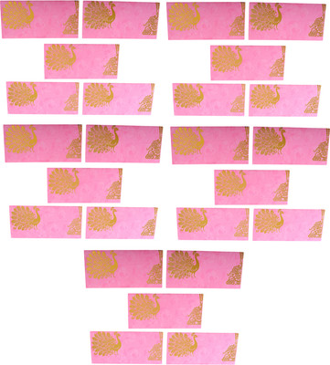 Nippy envelopes for gifting money in wedding/sagan/birthday Envelopes(Pack of 25 Pink)