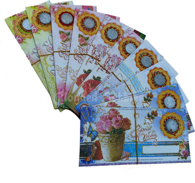 CLOUDED HOBBIES Envelopes(Pack of 10 Multicolor)
