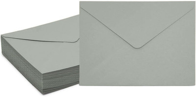 AccuPrints Gray color 5 x 7 Pack of 25 Envelopes(Pack of 25 Grey)
