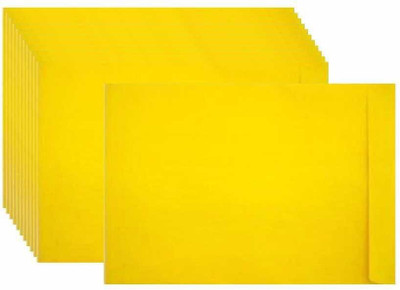 ABHA Size A4 yellow lamination Letter Size Envelopes Ideal For Home Office Secure Mailing (50Pcs) Envelopes(Pack of 50 Yellow)