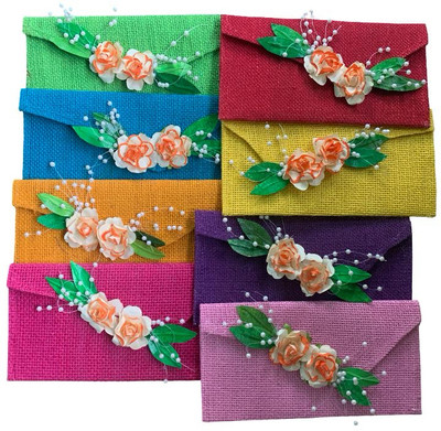 Vidhi Maniktala Modern Sagan envelopes handmade for wedding Envelopes(Pack of 8 Multicolor)