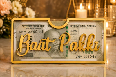 skart Baat Pakki Golden Acrylic Envolape Envelopes(Pack of 1 Gold)