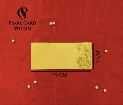 Pearlcardstudio Premium Shagun Envelopes – Elegant Gifting for Every Occasion (Pack of 25) Envelopes(Pack of 25 Yellow)