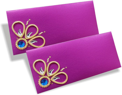 ADCOM Envelopes Shagun Lifafa for Gift Money on Wedding, Birthday & Any Other Occasion Envelopes(Pack of 10 Purple)