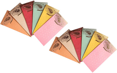 tanvi27 Shagun Paper Envelopes For Cash Envelopes(Pack of 12 Multicolor)