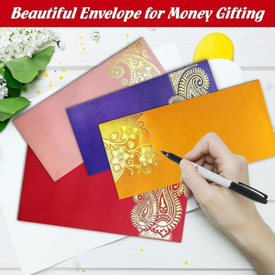 tanvi27 Designer Invitation Envelopes Envelopes(Pack of 12 Multicolor)