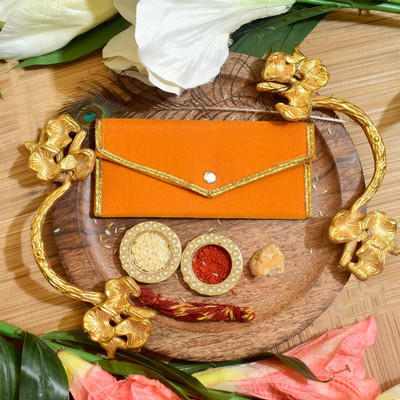 Dulhan Enterprises Velvet Envelope Envelopes(Pack of 25 Yellow)