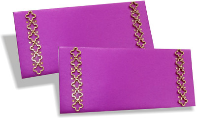 ADCOM Envelopes Shagun Lifafa for Gift Money on Wedding, Birthday & Any Other Occasion Envelopes(Pack of 10 Purple)