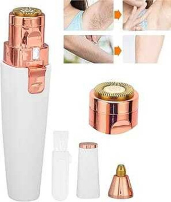 SKYFLYING 2-In-1 Rechargeable Eyebrow Trimmer, Cordless Epilator(White)