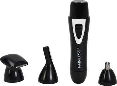 Painless Hair Removal for Women- 4 in 1 Electric Hair Kit Include Face Hair Remover Cordless Epilator(Black)